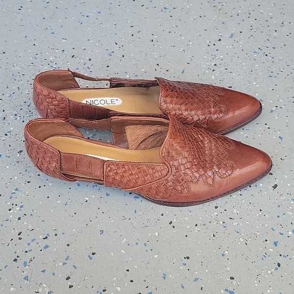 Nicole Brown Leather shoes Size 9 - Picture 3 of 4